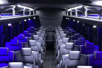 Milpitas Charter Bus Interior