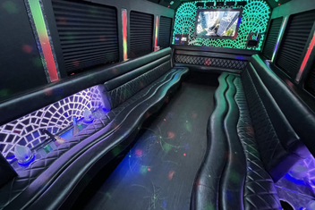 Milpitas Limo Bus Interior