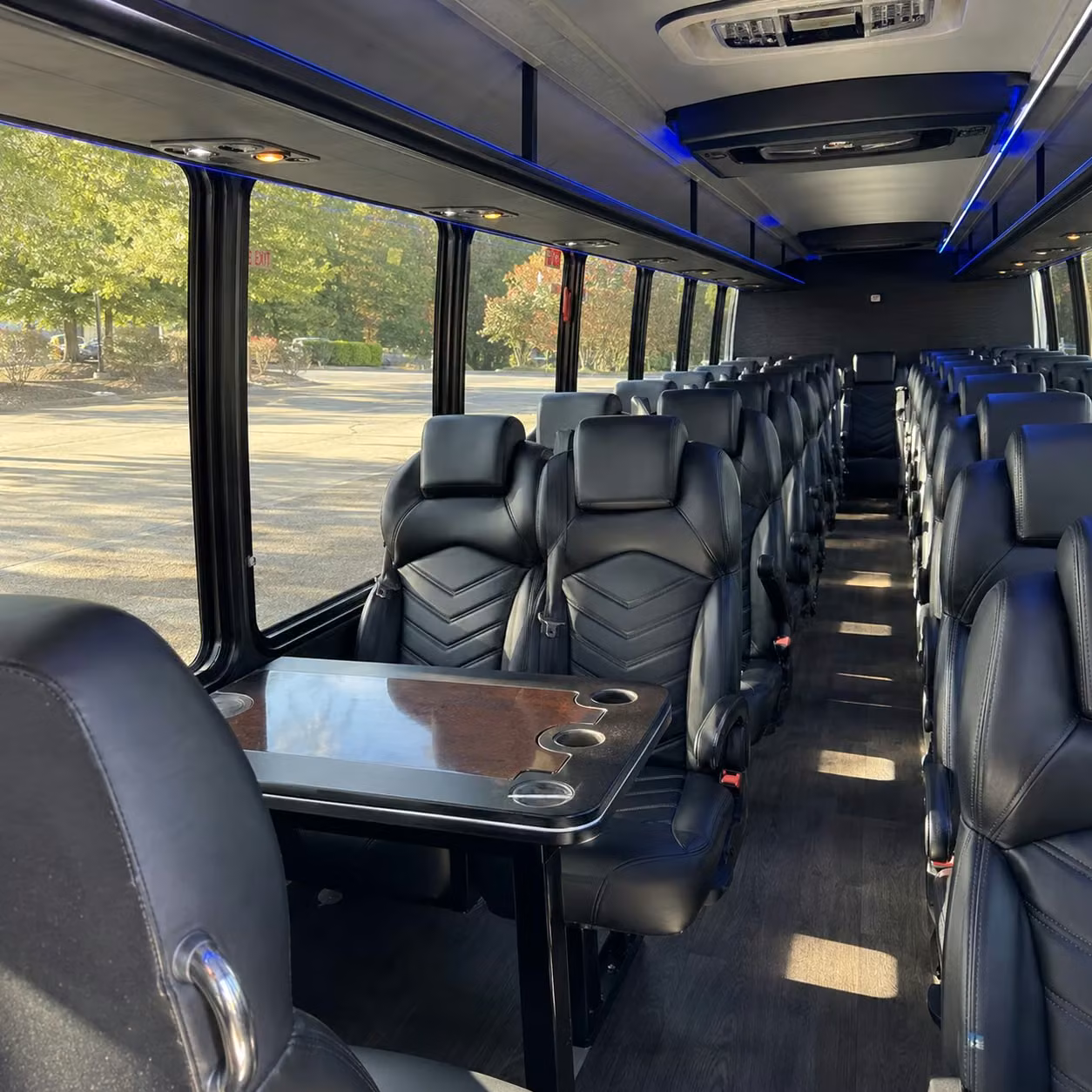 28 passenger minibus inside