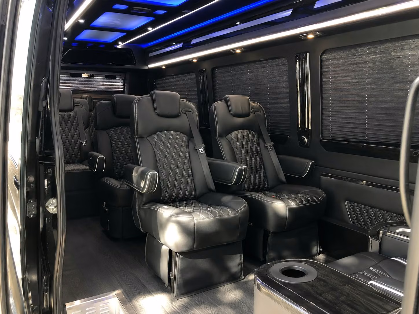 sprinter van with driver inside